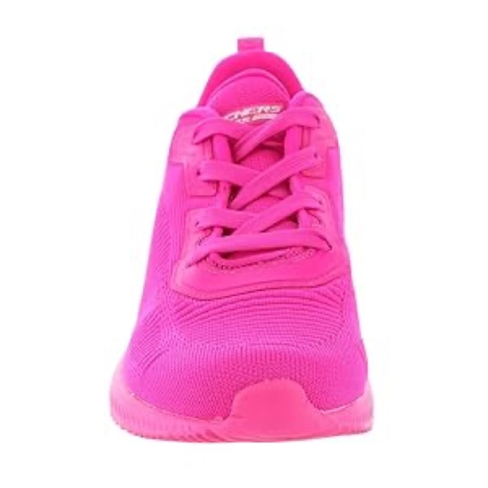 10/$25🦋 BOBS from Skechers Sport Squad Neon Pink Color Crash Trainers- Size 6.5 - Picture 3 of 16